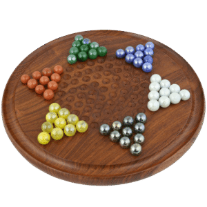 Game Chinese Checkers with Marbles Handcrafted Wooden Toys from India